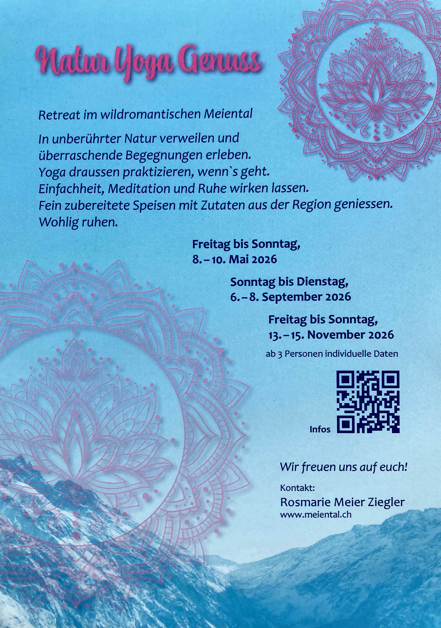 Yoga im Meiental